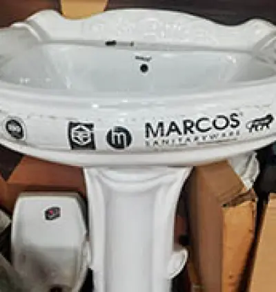 Wash Basin With Leg | Pedestal Wash Basin | Wash Basin in Dera Baba Nanak
