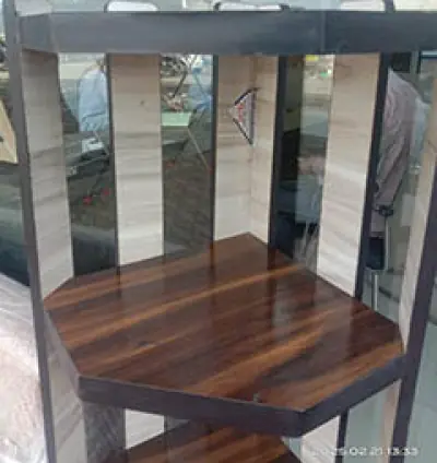 Wooden Corner Shelf Stand | Shelf Stand in Fatehgarh Churian | Stylish Storage | Wall Self | Decorative